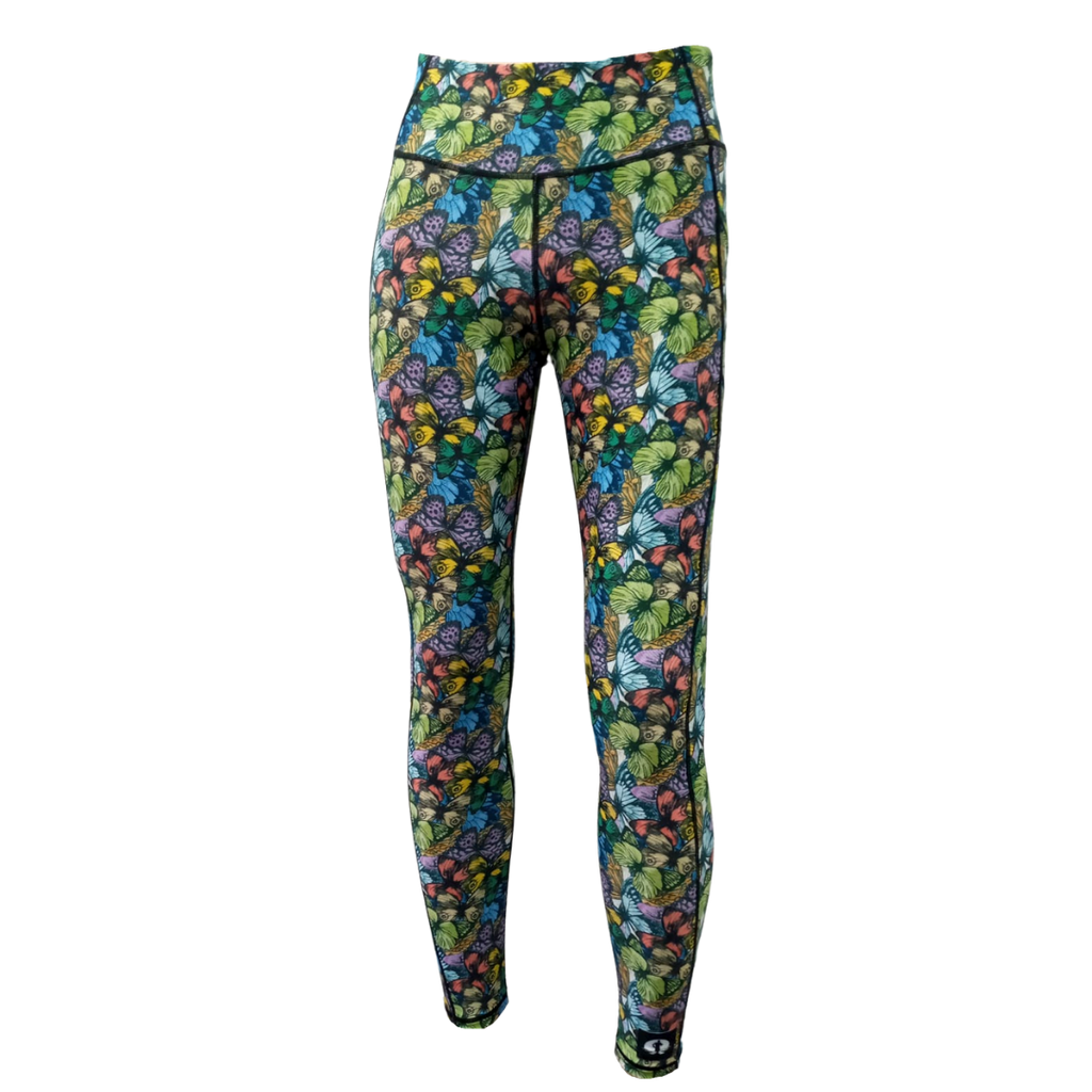 High Waist Full Length - Butterflies