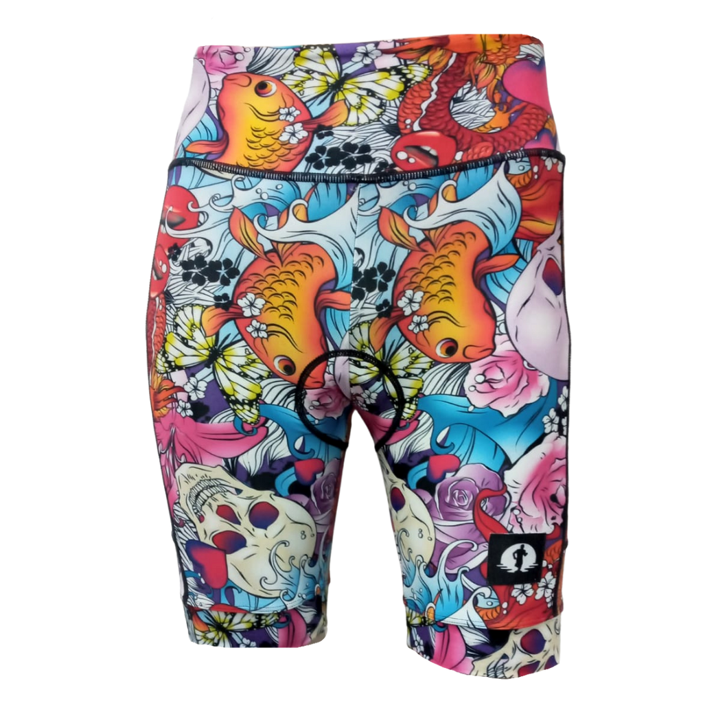 High Waist LADIES Cycling Shorts - Ed Hardy
