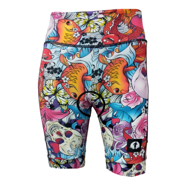 High Waist LADIES Cycling Shorts - Ed Hardy