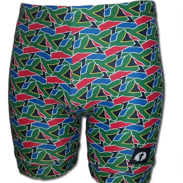 ウェア FUNKY PANTS CLASSIC WITH POCKET Funky Pants Run/Paddle/Gym Shorts - SA Flag