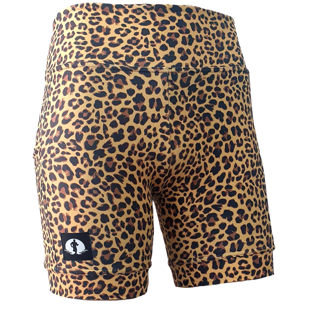 Leopard gym shorts shop