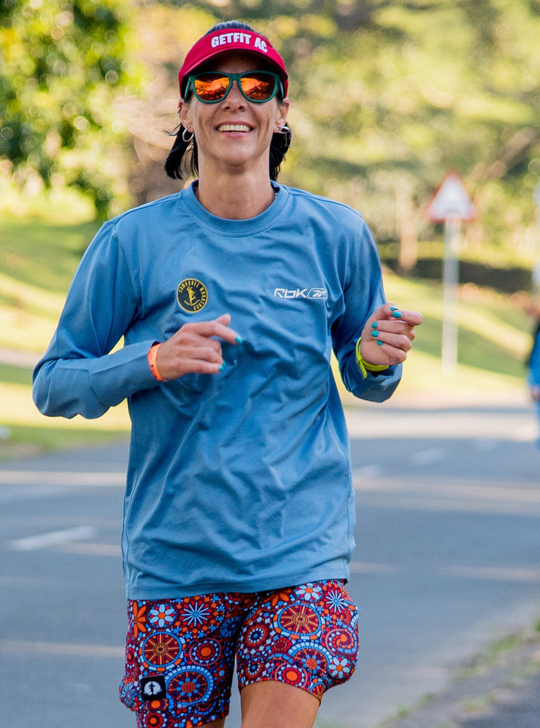 High Waist Funky Pants - Colourful Mosaic
