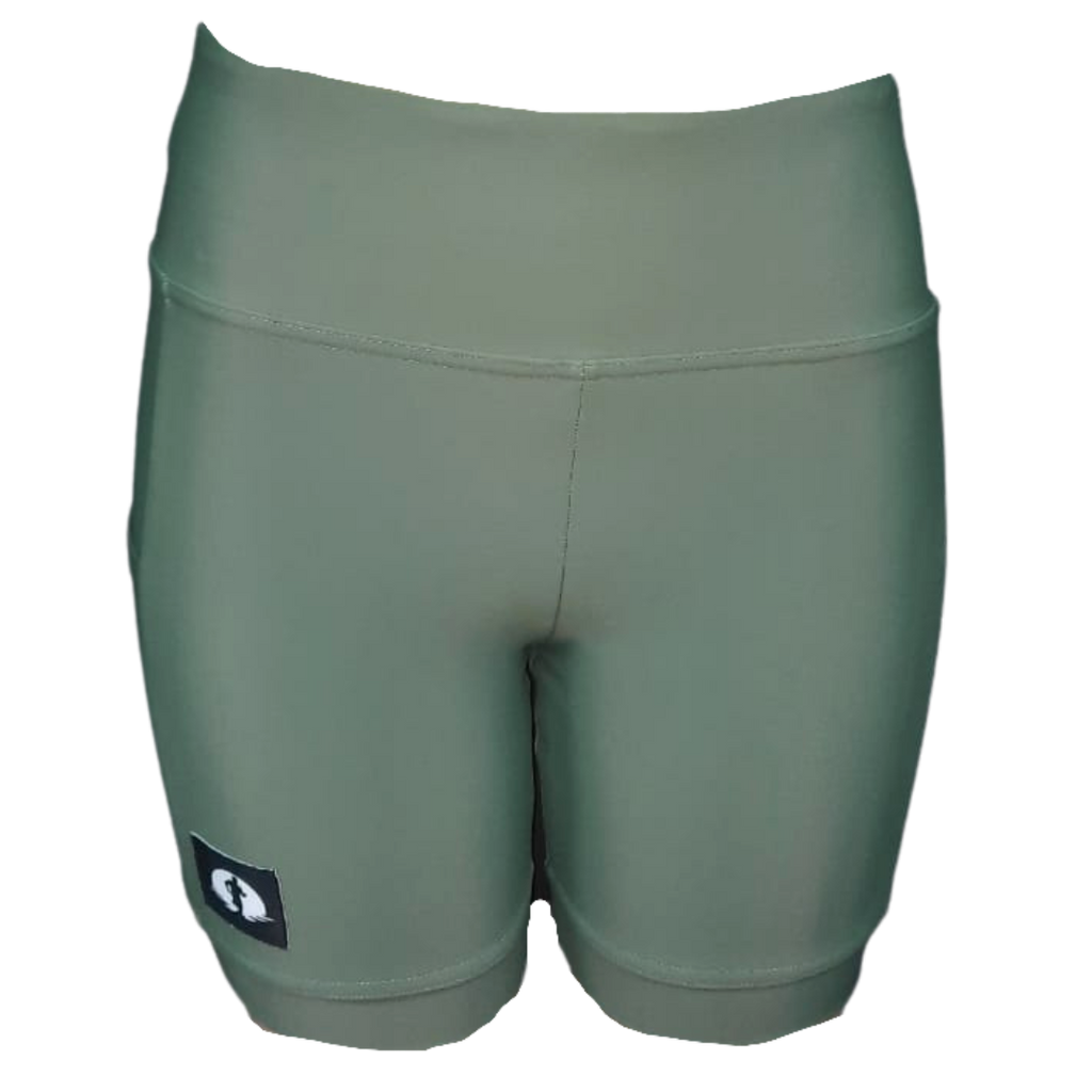 High Waist Funky Pants - Olive