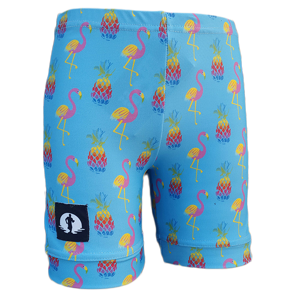 Kids Funky Pants - Psychedelic flamingos