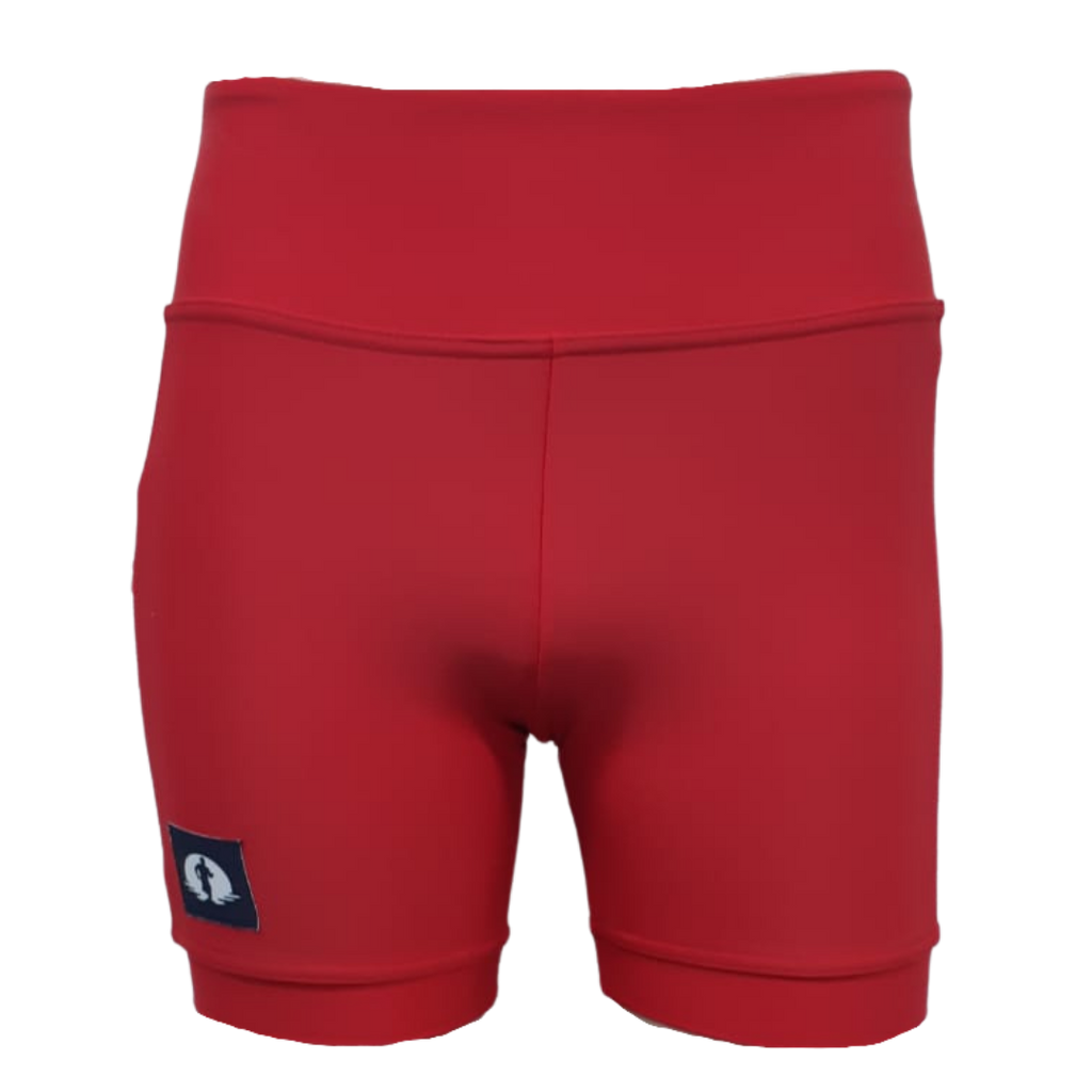 High Waist Funky Pants - Red