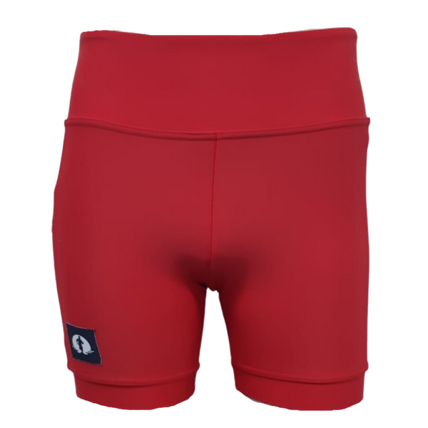 High Waist Funky Pants - Red