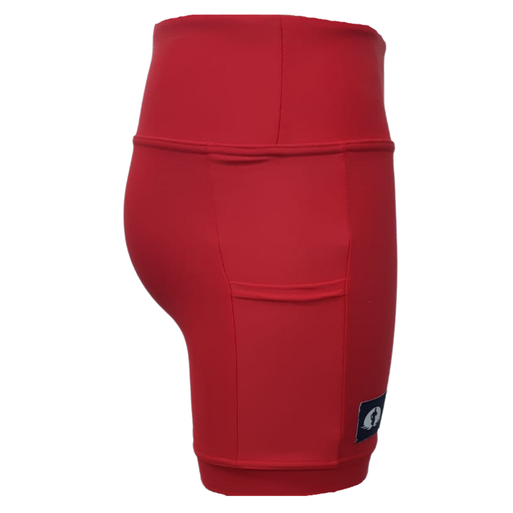 High Waist Funky Pants - Red