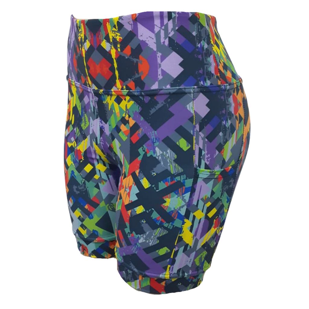 High Waist Funky Pants - Spectrum